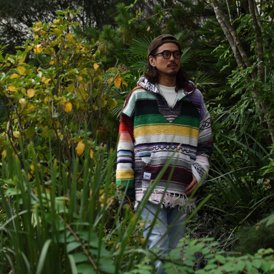 ( redad ) PATCHWORK MEXICAN RUG PARKA