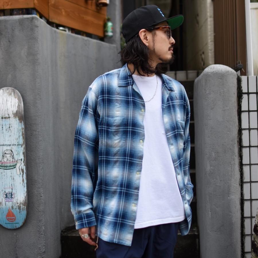 タウンクラフト ( TOWNCRAFT ) 60s OMBRE LOOP COLLAR SHIRT タウンクラフト ( TOWNCRAFT ) 60s OMBRE LOOP COLLAR SHIRT