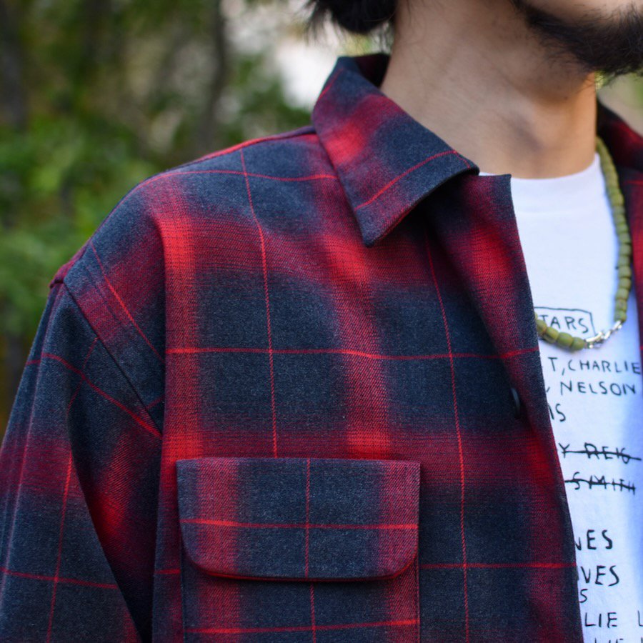  ( TOWNCRAFT ) OMBRE W-FLAP 50s SHIRTS