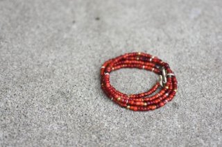 åĥ꡼ ( akashic tree ) grass beads necklace & bracelet / ͥå쥹 & 4ť֥쥹å RED size L - 󥷥ˡ