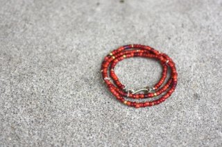 åĥ꡼ ( akashic tree ) grass beads necklace & bracelet / ͥå쥹 & 3ť֥쥹å RED size M - 󥷥ˡ