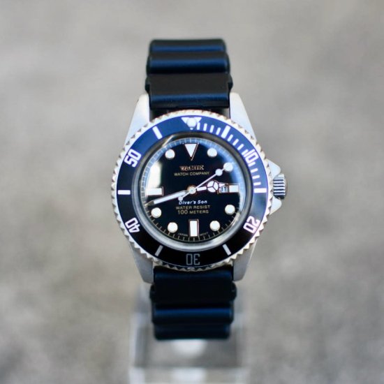 ヴァーグウォッチ ( vague watch ) diver's son / 腕時計 アンティークウォッチ ダイバーズウォッチ black × black - エンシニータス