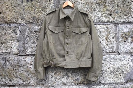 デッドストック Dead Stock 50 S Uk Army Battle Dress Green Jacket イギリス軍 デニムジャケット エンシニータス