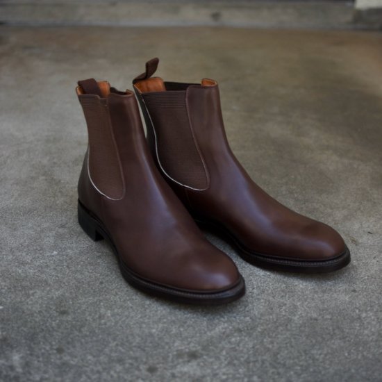 メーカーズ ( makers ) vittoria / サイドゴアブーツ 革靴 dark brown - エンシニータス