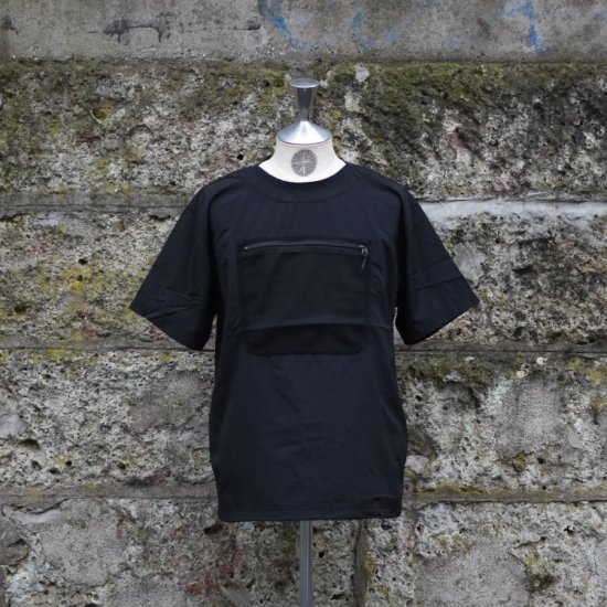 バーラップ アウトフィッター (burlap outfitter)  s/s mesh pocket tee / Tシャツ black - エンシニータス