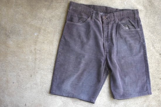 リーバイス ( levi's ) 80's -used 646 corduroy shorts / コーデュロイ ショーツ purple - エンシニータス
