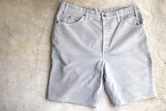 リーバイス ( levi's ) used 517-1555 corduroy shorts / コーデュロイ ショーツ grey w38 - エンシニータス
