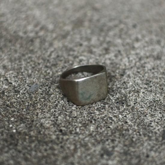 VINTAGE 】SILVER SIGNET RING FRENCH ヴィンテージ シルバー 