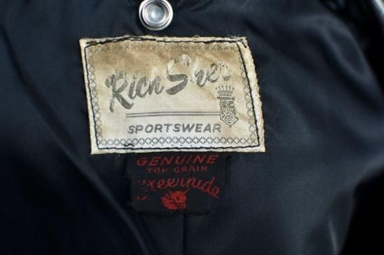 ビンテージ ( vintage ) Rich Sher 50s RIDERS JACKET STAR
