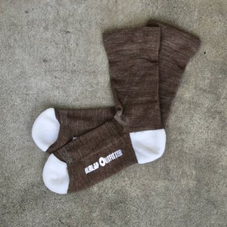 Сå ȥեå (burlap outfitter) color block merino socks / Υ륽å brown  white - 󥷥ˡ