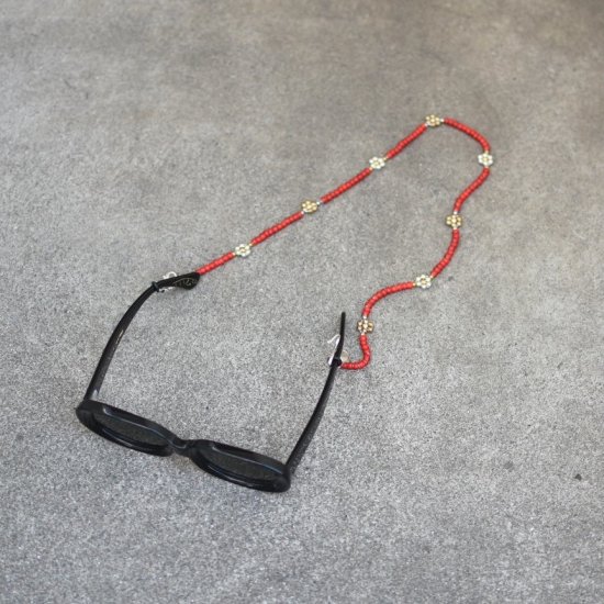 アカシックツリー ( akashic tree ) necklace grass code mask holder / グラスコード マスクホルダー ネックレス RED - エンシニータス