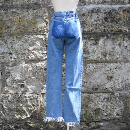 circa make vertically cutback wide denim pants | 77circa