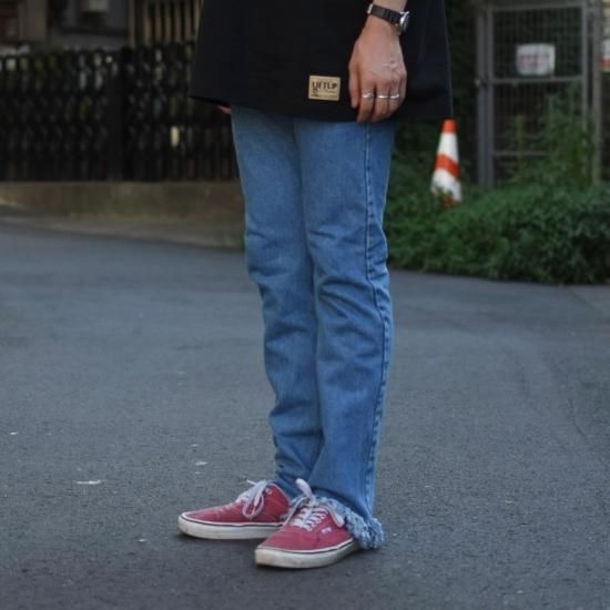 ナナナナサーカ( 77circa ) circa make fringe slim denim pants