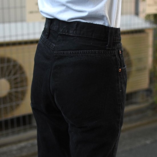 ナナナナサーカ( 77circa ) circa make fringe slim denim pants black
