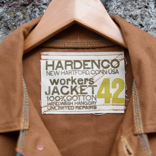 ハーデンコー ( HARDENCO ) FRENCH WORKERS JKT 12oz BROWN DUCK made