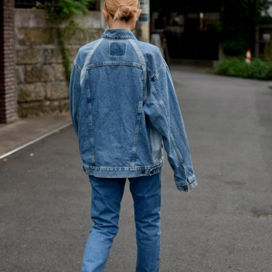 ナナナナサーカ( 77circa ) circa make AJ cutback denim jacket blue