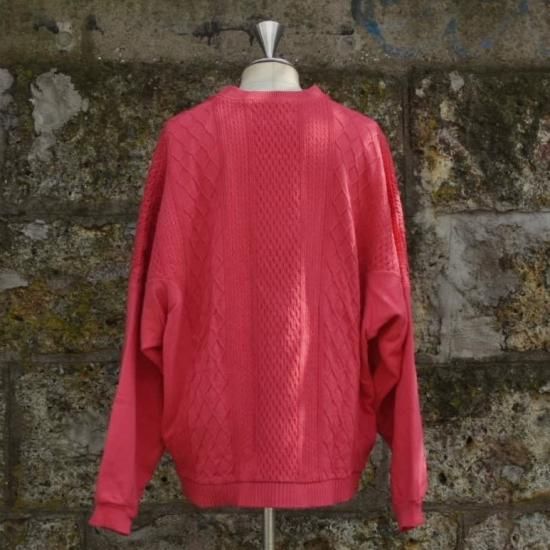キャルオーライン (cal o line) integrate cable cardigan pink