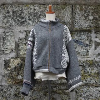 ʥʥʥʥ(77circa) circa make vertically use zip up fair isle sweater / ᥤåץե륻 - 󥷥ˡ