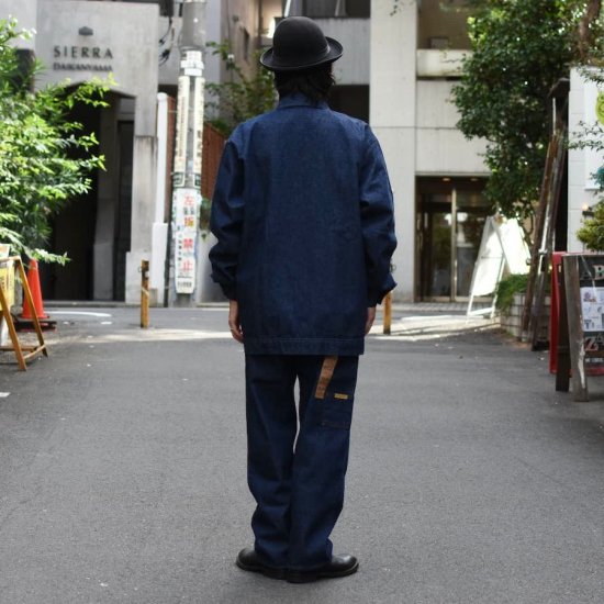 プリズンブルース ( PRISON BLUES ) PRSN BLU RIGID YARD COAT / リジッドヤードコート Made in  U.S.A アメリカ製 BLUE メンズ レディース - エンシニータス