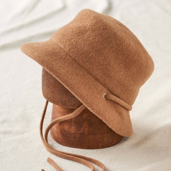 マイティシャイン (mighty shine) Basque Rope Bucket Hat CAMEL / バスクロープ バケットハット メンズ  レディース - エンシニータス