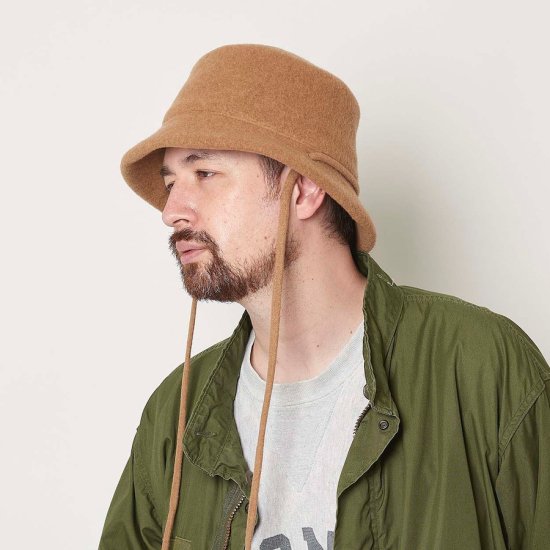 マイティシャイン (mighty shine) Basque Rope Bucket Hat CAMEL