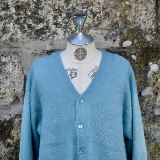 タウンクラフト ( TOWNCRAFT ) SHAGGY SOLID CARDIGAN / モヘア ニット