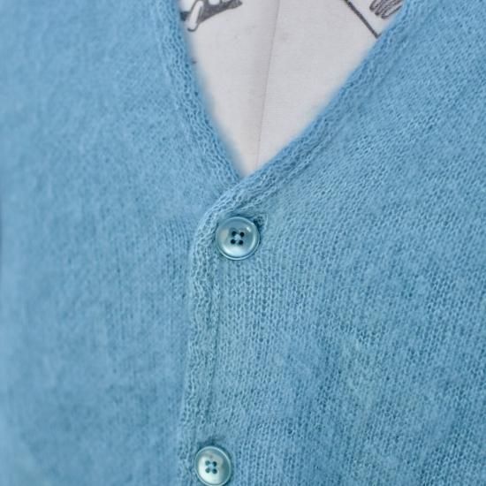 Stone  水色カーディガン Painted Metal Button Cardigan | STUMBLY（スタンブリー