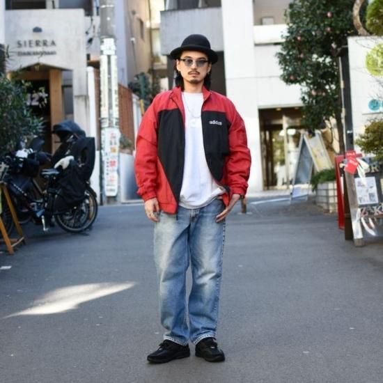 アディダス ( adidas ) TREFOIL 80s VINTAGE NYLON JACKET RED