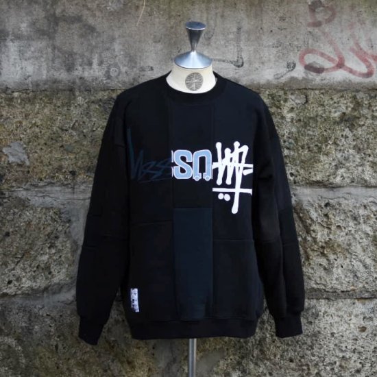 takayahioki old stussy パッチワーク　スウェット