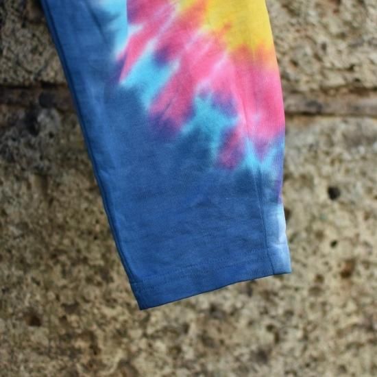 キャルオーライン　タイダイフットボールt キャルオーライン ( CAL O LINE ) TIE DYE FOOT BALL TEE