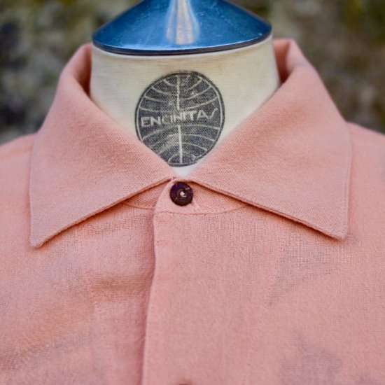 モニタリー【 MONITALY 】50s MILANO SHIRT S/S W CORAL POCKET