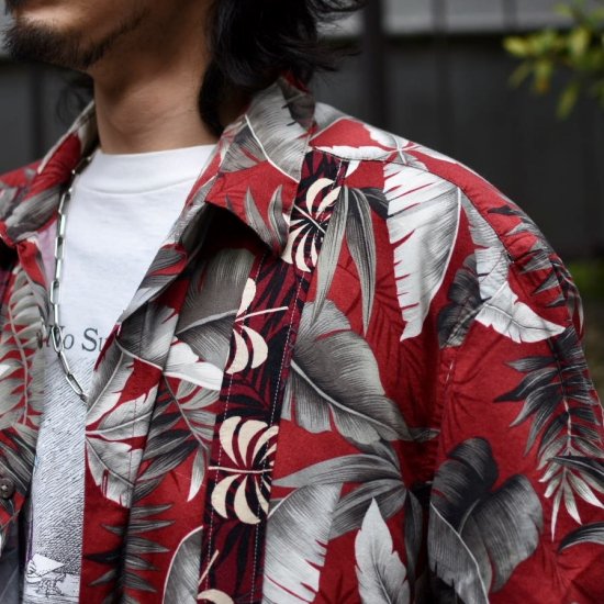 ナナナナサーカ( 77circa ) MAKE CUTBACK HEM POKET ALOHA SHIRT