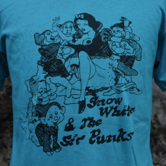 ヴィンテージ ( VINTAGE ) 80s 90s T-SHIRTS STEDMAN SNOW WHITE SIR PUNKS / 白雪姫 Tシャツ  BLUE メンズ レディース - エンシニータス