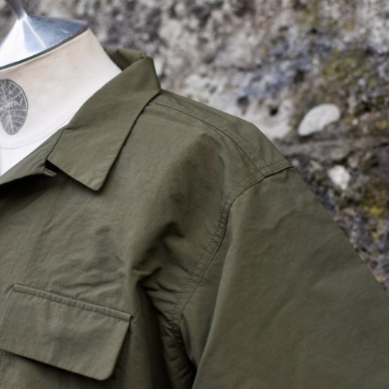 バーラップ アウトフィッター ( BURLAP OUTFITTER ) S/S CAMP SHIRT / キャンプシャツ OLIVE DRAB メンズ  レディース - エンシニータス