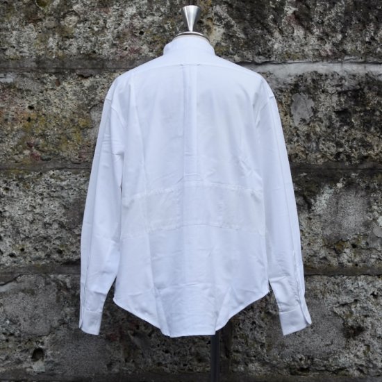 オッドメント ( oddment ) POLO RALPH LAUREN REMAKE SHIRT TYPE8 / ポロラルフローレンリメイクシャツ  WHITE - メンズ レディース - エンシニータス