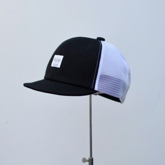 マイティーシャイン ( Mighty Shine ) BRIDGE CAP MESH / ブリッジ キャップ メッシュ BLACK/WHITE メンズ  レディース - エンシニータス