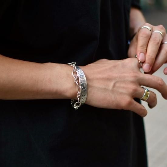 Vintage Silver Chain Bracelet イギリス イギリス シルバー