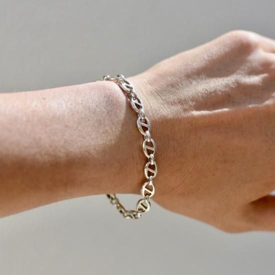 ヴィンテージ ( VINTAGE ) 70s 80s UK VINTAGE BRACELET / イギリス製 シルバー ブレスレット TYPE2  SILVER メンズ レディース - エンシニータス