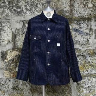 Post Overalls チャイナJK ライトデニム Post O'Alls POST Chinois Light Denim | kado〔カド オノミチ〕