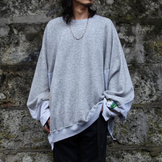 ナナナナサーカ(77circa) MAKE WIDE CUTBACK SWEAT TOP / リメイク