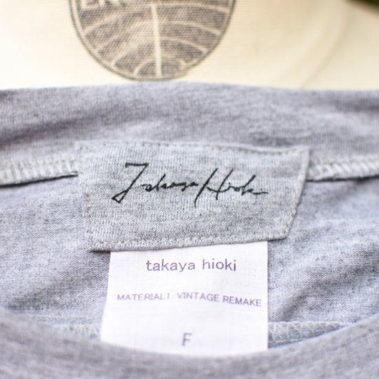 タカヤヒオキ ( TAKAYAHIOKI ) OLD PFU REMAKE L/S TEE / トレーニングウェア リメイク Tシャツ GRAY  メンズ レディース - エンシニータス