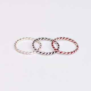 Х륺 ( the SymbalS ) ROPE Ring /   BLACK RED FLAT - 󥷥ˡ