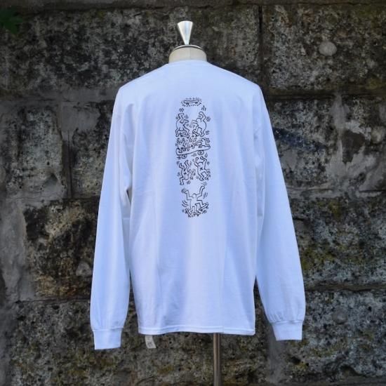 キースヘリング( KEITH HARING ) SKATE BOARD L/S TEE 6oz