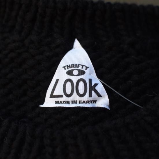 スリフティールック( THRIFTY LOOK ) STAR HAND KNIT CREW SWEATER