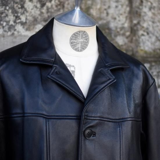タウンクラフト( TOWNCRAFT ) LEATHER CAR COAT / 羊革 レザー