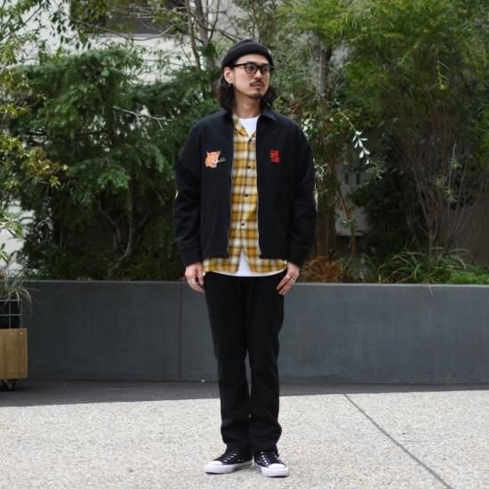 SOUVENIR VIET-NAM JACKET COTTON VELOUR / BLACK | THRIFTY