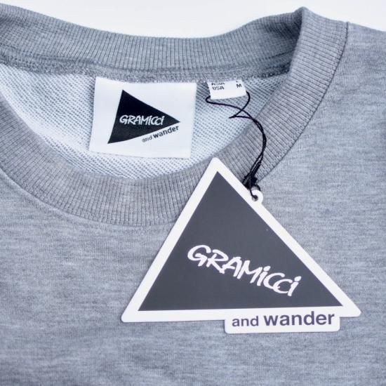 グラミチ ( GRAMiCCi ) × and wander POCKET SWEAT SHIRT