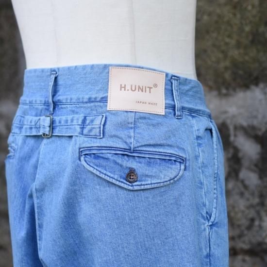 エイチユニット ( H.UNIT ) DENIM TWO TUCK TROUSERS / デニム