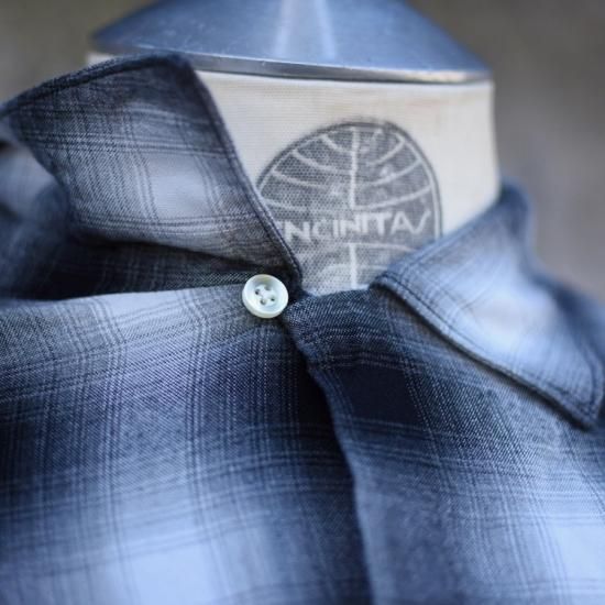 タウンクラフト ( TOWNCRAFT ) 60s OMBRE LOOP COLLAR SHIRT
