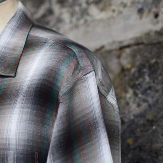 タウンクラフト ( TOWNCRAFT ) 60s OMBRE LOOP COLLAR SHIRT タウンクラフト ( TOWNCRAFT ) 60s OMBRE LOOP COLLAR SHIRT